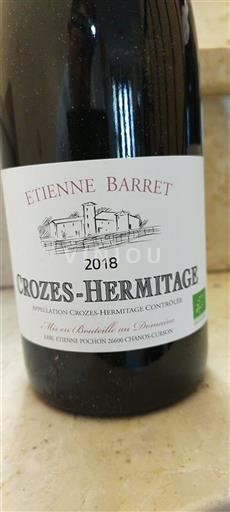 Valle del Rodano Crozes-Hermitage Etienne Barret 2018