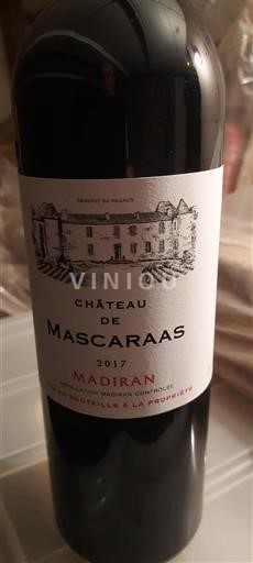Sud-Ouest Madiran Château Mascaraas 2017
