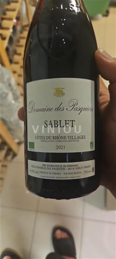 Valle del Ródano Côtes del Ródano Pueblos Domaine Des Pasquiers 2021