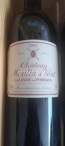 Bordeaux Lalande-de-Pomerol Château Moulin à Vent 1997