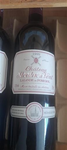 Bordeaux Lalande-de-Pomerol Château Moulin à Vent 1999