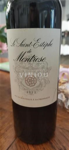 Bordeaux Saint-Estèphe Montrose Le Saint-Estèphe de Montrose 2015