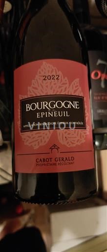 Borgogna Bourgogne Epineuil Cabot Gerald 2022
