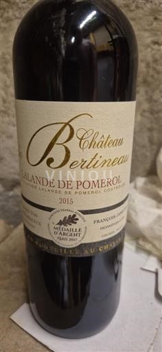 Bordeaux Lalande-de-Pomerol Château Bertineau 2015