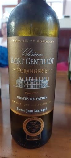 Bordeaux Graves-de-Vayres Château Barre Gentillot L'Orangerie 2022
