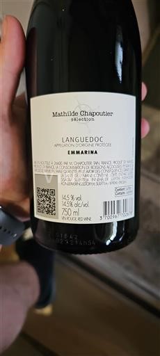 Languedoc Mathilde Chapoutier Emmarina 2023