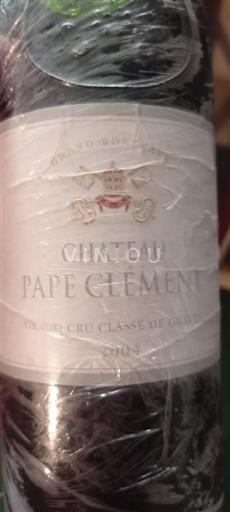 Bordeaux Pessac-Léognan Grand Cru Château Pape Clément 2004