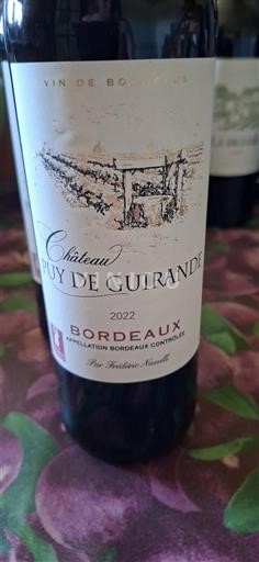 Bordeaux Château Puy de Guirande 2022