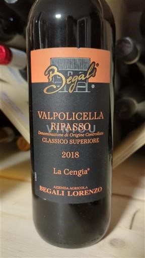 Vêneto Valpolicella Ripasso Begali Lorenzo La Cengia 2018