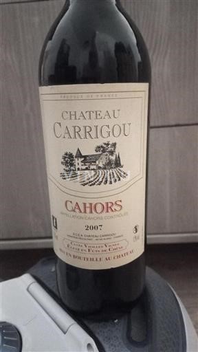 Jihozápad Cahors Château Carrigou Vieilles Vignes 2007