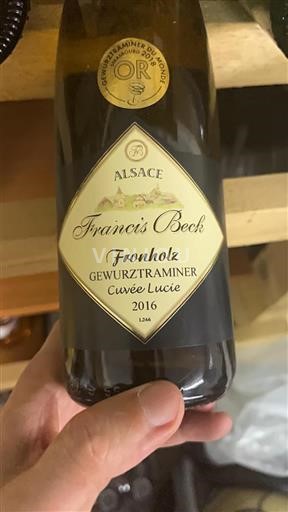 Alsace Grand Cru Francis Beck Cuv%c3%a9e Lucie 2016