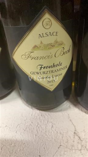 Alsace Grand Cru Francis Beck Cuv%c3%a9e Lucie 2015