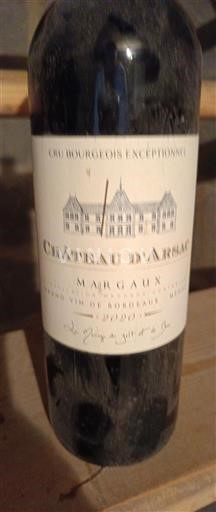 Bordeaux Margaux Cru Bourgeois Château Arsac 2020