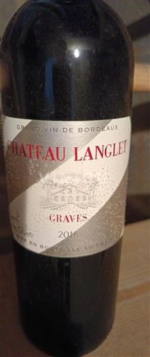Bordeaux Graves Château Langlet 2016
