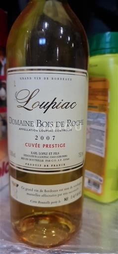 Bordeaux Loupiac Domaine Bois de Roche Prestige 2007
