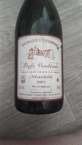 Valle della Loira Mareuil Domaine Prieuré 2001