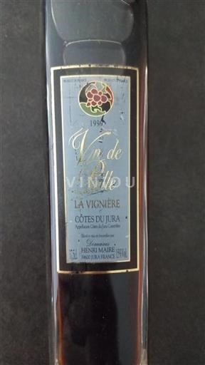 Jura Côtes du Jura Henri Maire La Vignère 1999