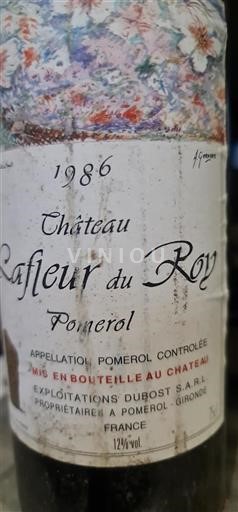 Bordeaux Pomerol Château Lafleur du Roy 1986