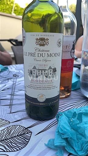 Bordeaux Château Le Pré du Moine Peyrou 2019