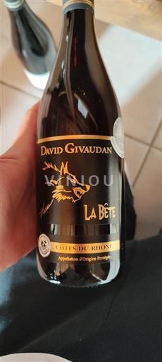 Vallée du Rhône Côtes-du-rhône David Givaudan La Bête Non Millésimé