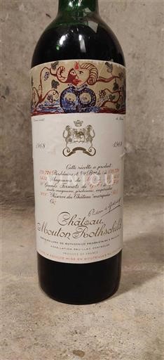Bordeaux Pauillac Premier Cru Château Mouton Rothschild 1968