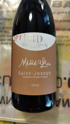 Rhônevallei Saint-Joseph Rodolphe Daucé Mémé Lise 2020