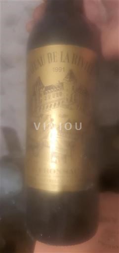 Bordeaux Fronsac Château La Rivière 1991