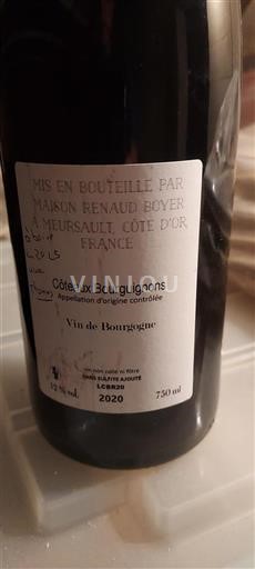 Borgogna Coteaux borgognoni Maison Renaud Boyer 2020