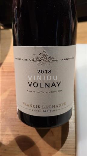 Bourgogne Volnay Francis Lechauve L'éveil des sens 2018