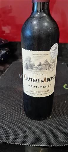 Bordeaux Haut-Médoc Cru Bourgeois Château Arcins 2015