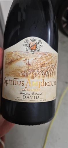 Údolí Rhôny Côte-rôtie Domaine Bertrand David Spiritus Amphorum 2020