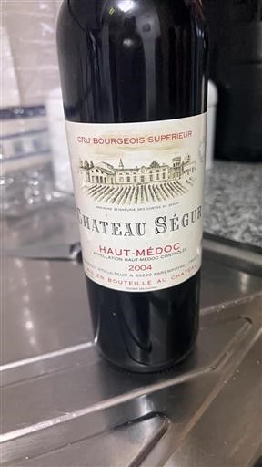 Bordeaux Haut-Médoc Château Ségur 2004