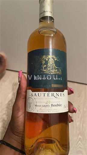 Bordeaux Sauternes Maison Johanès Boubée Réserve 2005