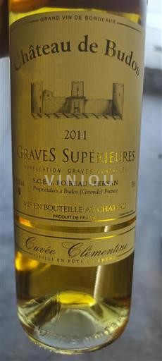 Bordeaux Graves Supérieures Château Budos Clémentine 2011