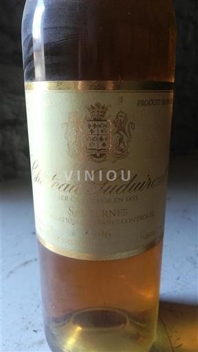 Bordeaux Sauternes Premier Cru Château Suduiraut 1996