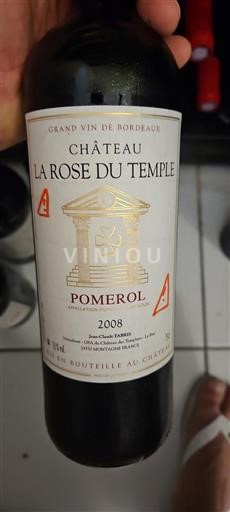 Bordeaux Pomerol Château La Rose du Temple 2008