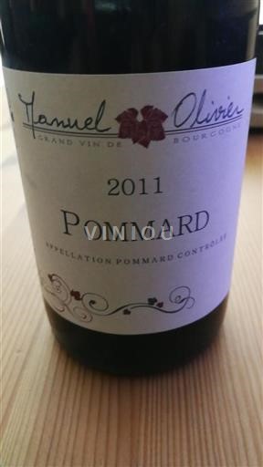 Burgundy Pommard Manuel Olivier 2011