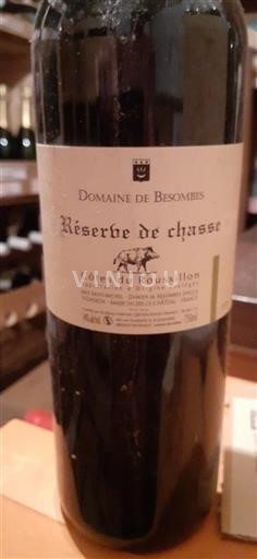 Roussillon Côtes-du-roussillon Domaine Besombes Réserve de Chasse 2018