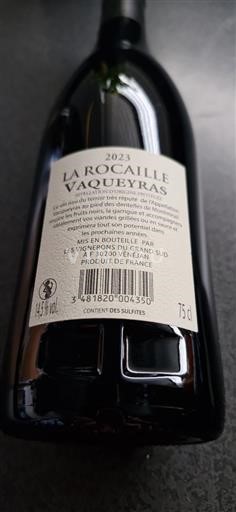 Rhônen laakso Vacqueyras Les Vignerons du Grand Sud La Rocaille 2023