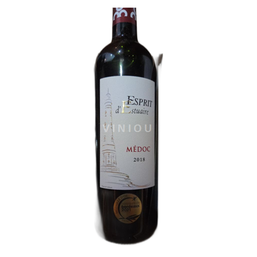 Vin Rouge sec Esprit Estuaire 2018 France Bordeaux Médoc AOC