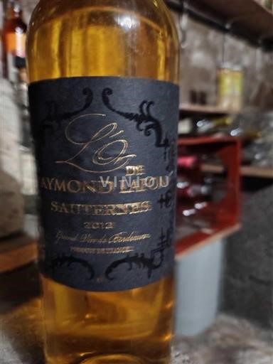 Bordeaux Sauternes Raymond Lafon 2012