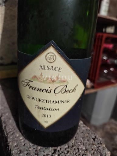 Alsace Grand Cru Francis Beck Tentation 2013