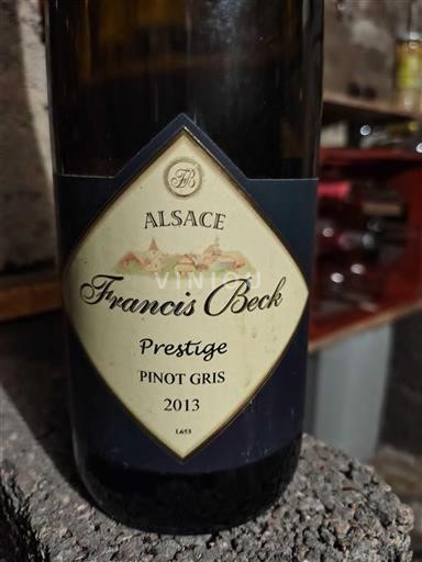 Alsazia Pinot grigio Grand Cru Francis Beck Prestige 2013