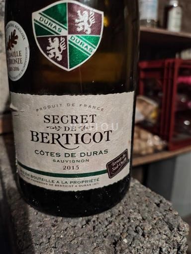 Zuidwest-Frankrijk Côtes-de-duras Berticot Secret 2015