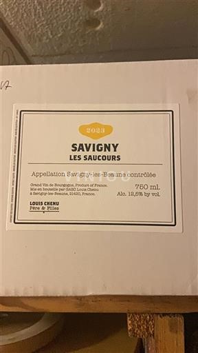 Vin Rouge sec Les Saucours Louis Chenu Père & Filles 2023 France Bourgogne Savigny-lès-beaune AOC