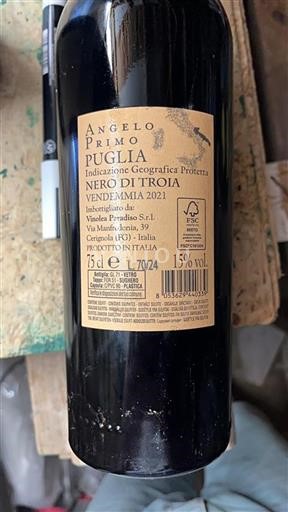 Puglia Non specificato Vinaolea Paradiso S.r.l Angelo Primo 2021