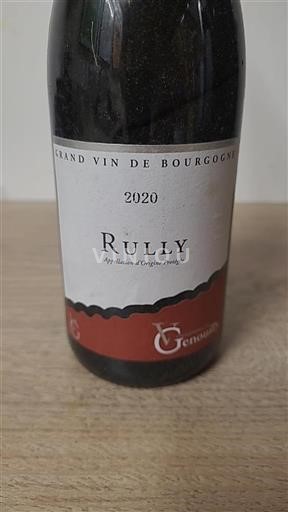 Bourgogne Rully Domaine Genot-Boulanger 2020