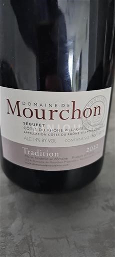 Vallée du Rhône Domaine Mourchon Tradition 2022