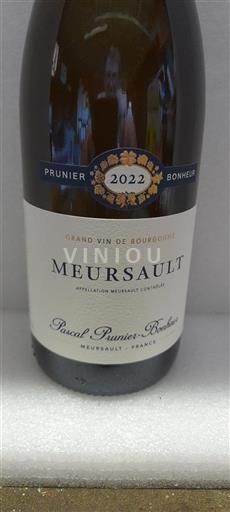 Borgoña Meursault Pascal Prunier-Bonheur 2022