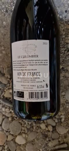 Vin Rouge sec Le Colombier Les Vignobles Mourre 2022 France Vallée du Rhône